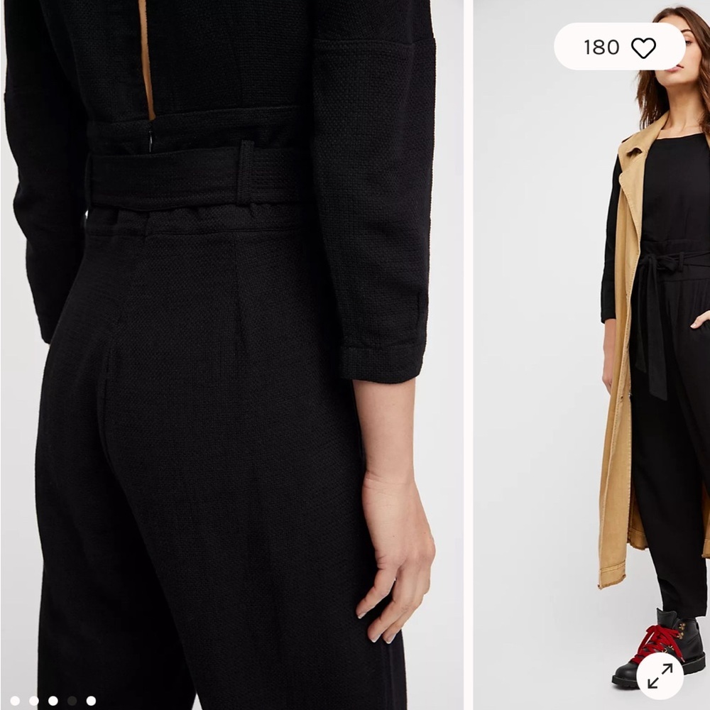 NWT Free People Biffy Belted Jumpsuit large size 12 - Picture 3 of 5